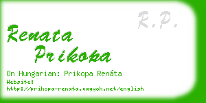 renata prikopa business card